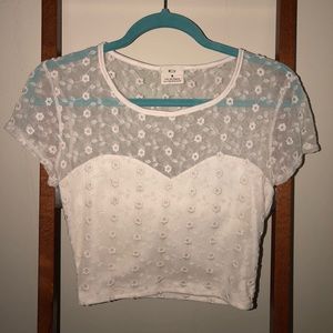Urban Outfitters Pins and Needles Floral Crop Top